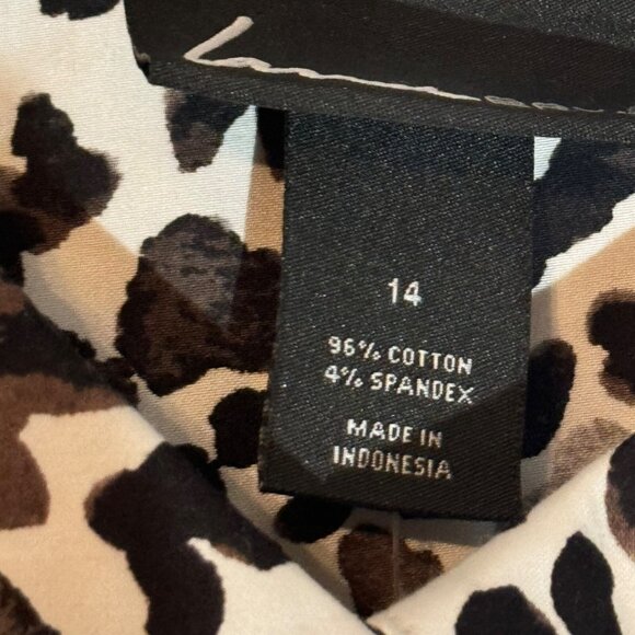 Lane Bryant Women's Size 14 Animal Print Button-Down Shirt.NWT - Picture 5 of 12